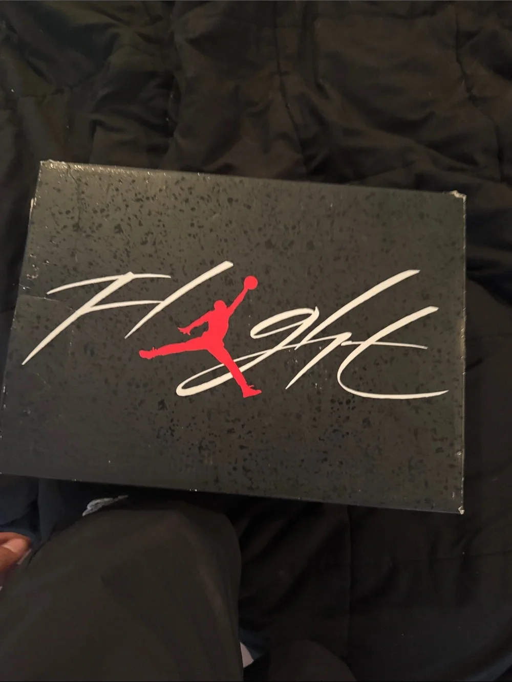 Jordan Flight Shoe Box – Black, Red & White Logo